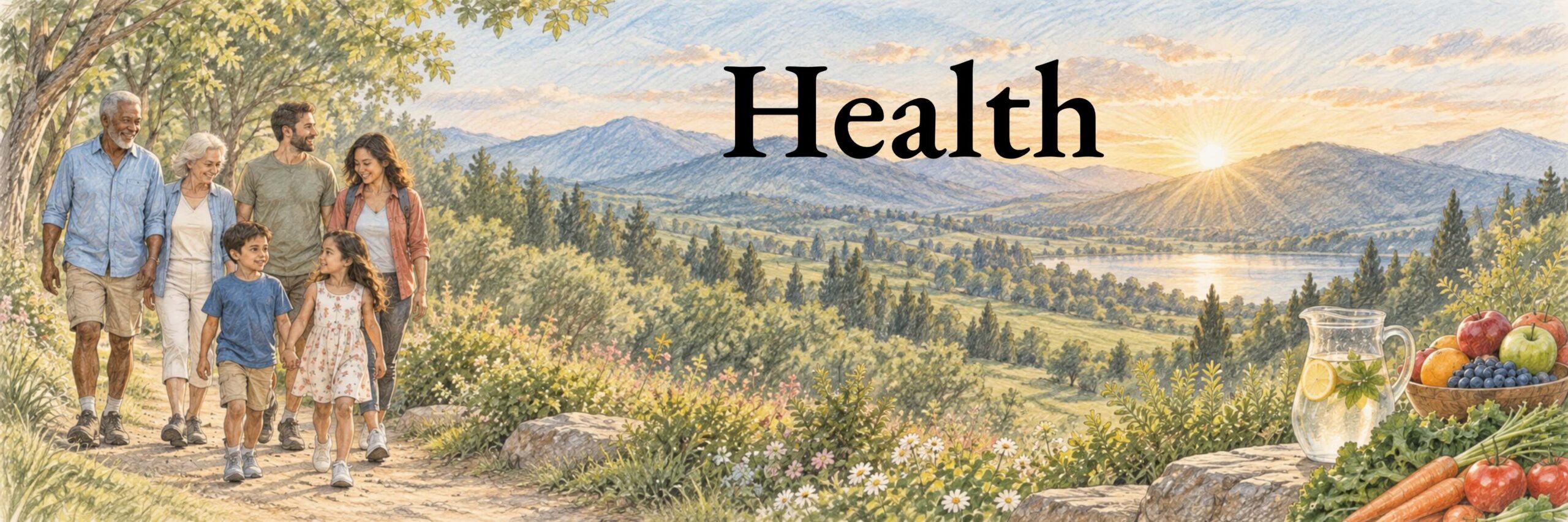 health resources banner with title
